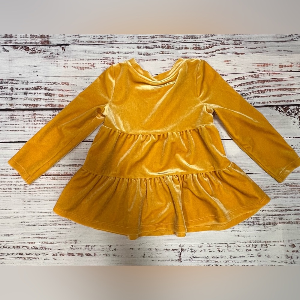 Cat and Jack | Toddler girl outfit- velvet top and leggings size 2T